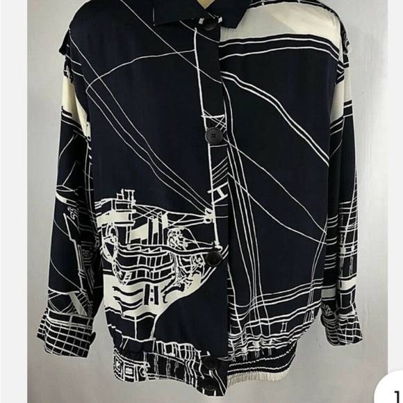 100% Silk Ellen Tracy Linda Allard Size Small Jacket Vintage - Picture 3 of 11